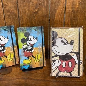 Lot of 3 Mickey Mouse Journal Books NWT  8.25" x 5.25" 120 lined pages